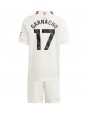 Manchester United Alejandro Garnacho #17 Alternativní dres pro děti 2023-24 Krátký Rukáv (+ trenýrky)